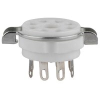 Parts Express 8 Pin Chassis Mount Ceramic Vacuum Tube Socket Base EL34 KT88 KT66 5881 Type